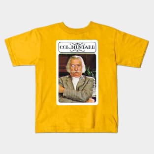 Col Mustard - Clue Murder Suspect Card! Kids T-Shirt